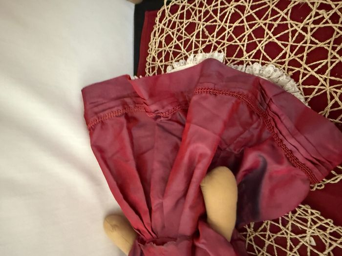 Poupées en laine et tissu véritablement Vintage - photo numéro 3