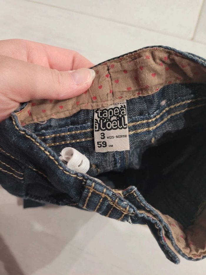 Lot jeans Tape à l'œil, taille 3 mois. - photo numéro 3