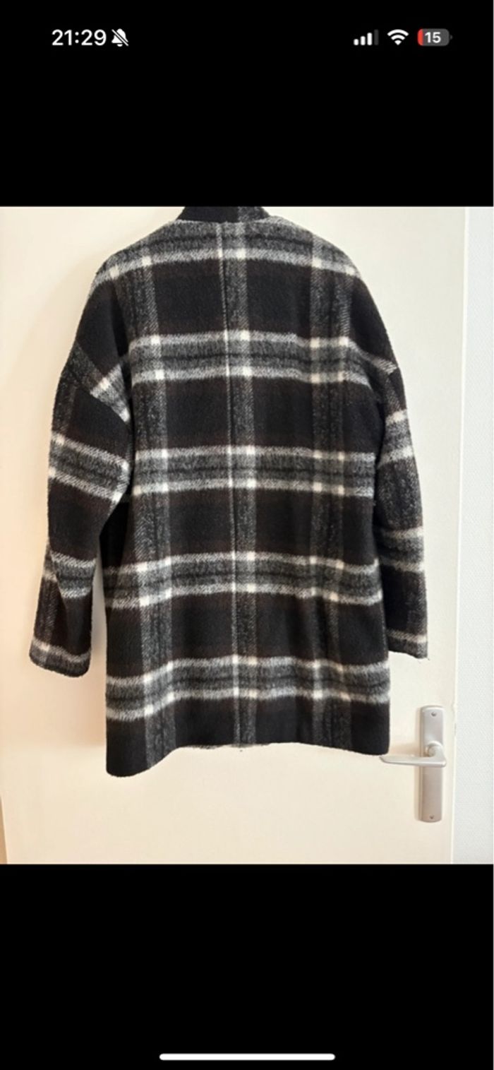 Manteau à carreaux Mango