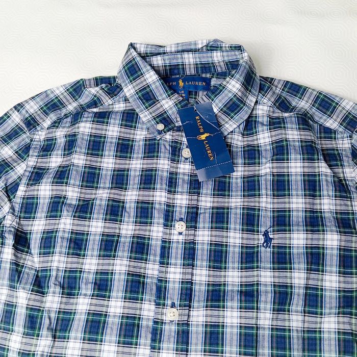 Chemise a Carreaux Ralph Lauren Pour Enfant Taille L 14-16 ans Avec Étiquette - photo numéro 2