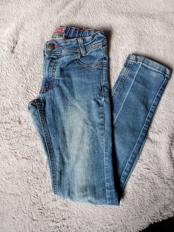 Jean slim bleu délavé taille 12 ans