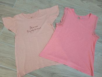 Lot 2 hauts orange abricot