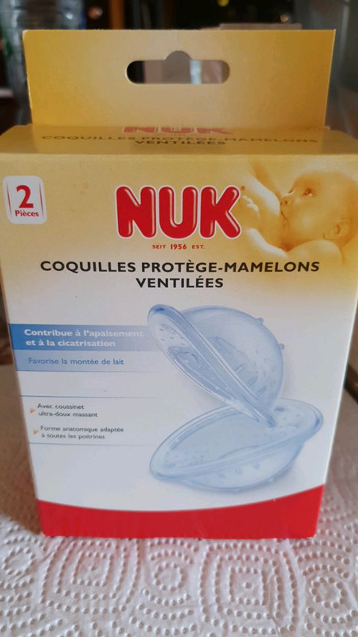 coquilles protège mamelon ventilées nuk