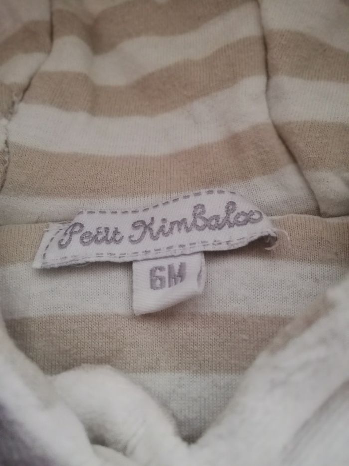 Veste à capuche garçon 6 mois petit kimbaloo - photo numéro 3
