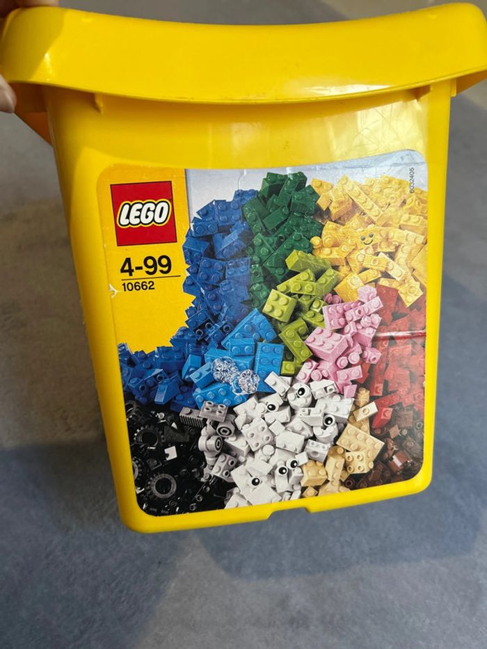 Caisse boîte lego VIDE 10662 couleur jaune - photo numéro 9