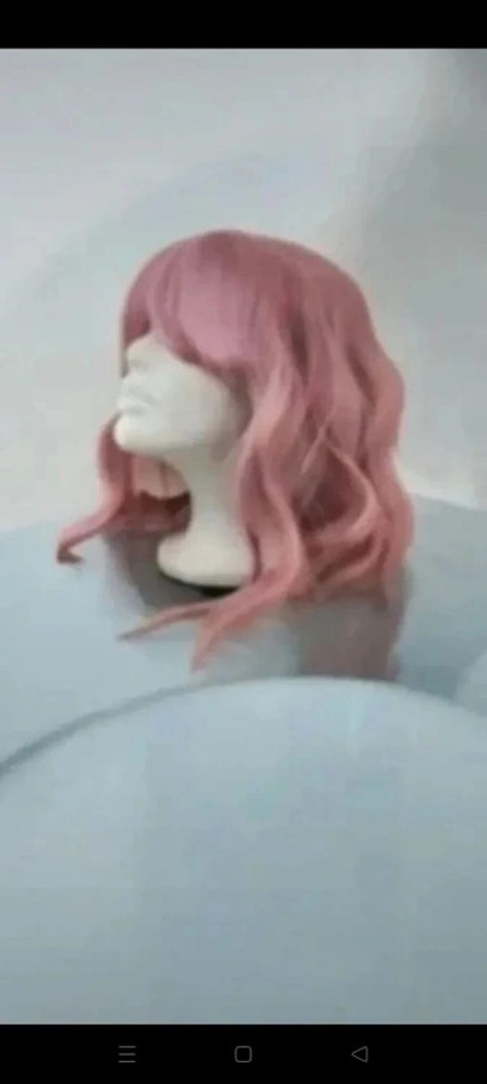 Perruque Naturelle Rose Pastel Tendance - photo numéro 13