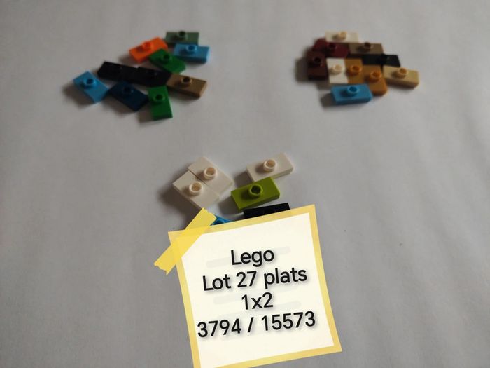 Lego lot 27 plats modifié 1x2 réf 3794 et 15573
