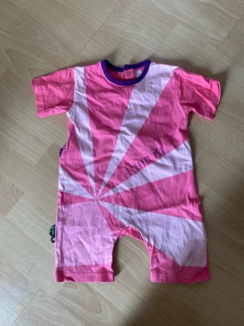 Pyjama été rose drapeau La Réunion