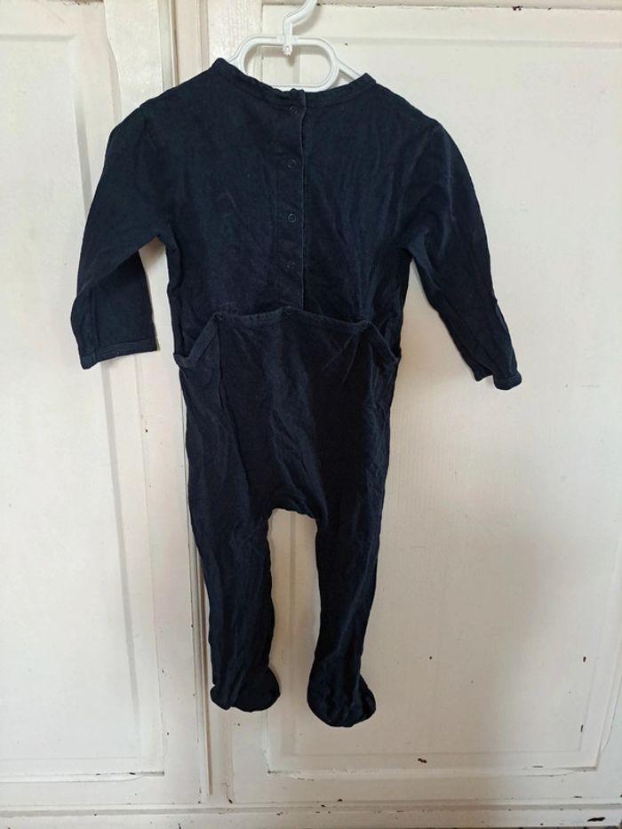 Pyjama fin et léger marine 1piece 24mois kiabi - photo numéro 2