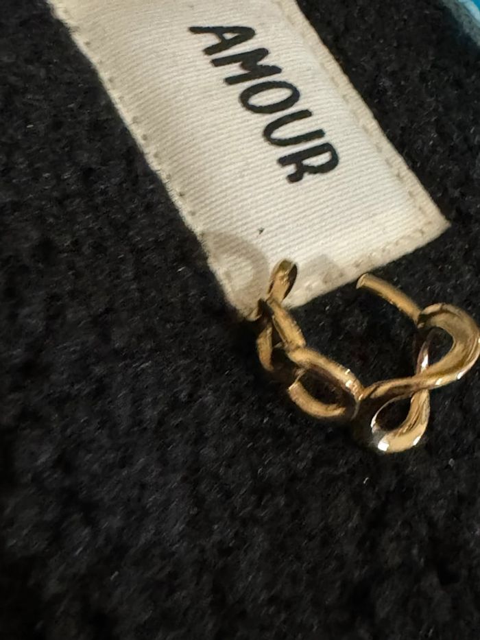 Bague mi jonc mi chaîne épaisse carré acier inoxydable or réglable - photo numéro 4