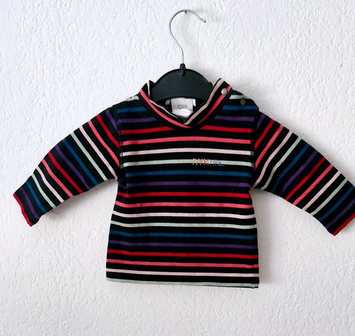 🩷 Tee-shirt manches longues pour fille taille 6 mois - photo numéro 2