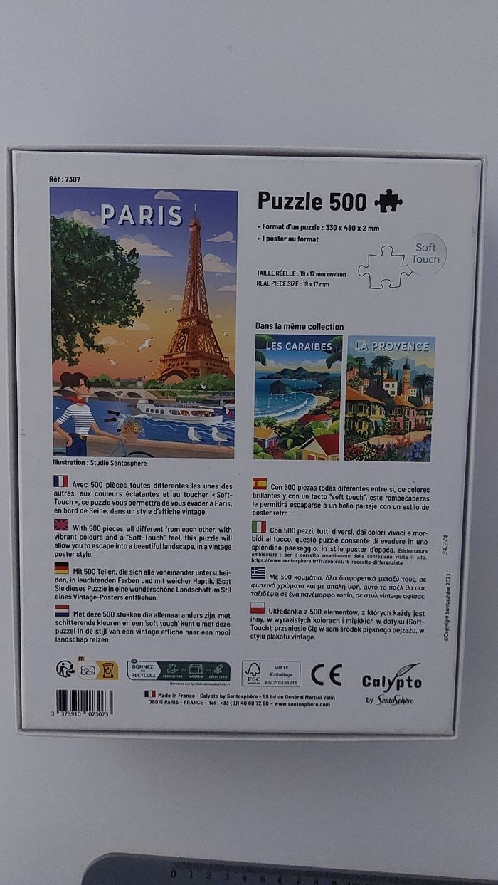 Puzzle 500 pièces, France, Paris - photo numéro 4