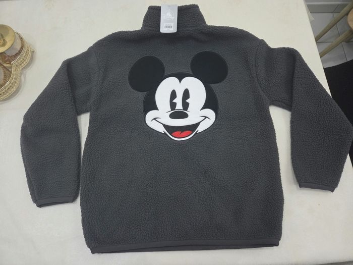 Sweat Polaire logo Disneyland Paris Mickey taille M + 1 goodies Disney
