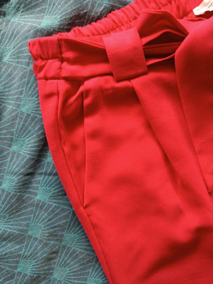 Pantalon fluide rouge - photo numéro 4