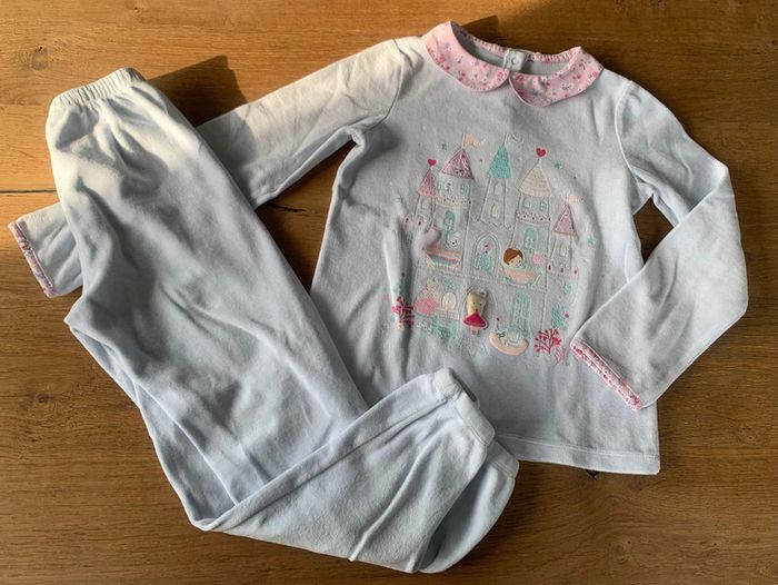 Pyjama velours bleu sergent major 8 ans