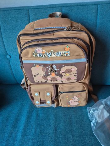 Lot Capybara Ultra Mignon – Sac à Dos + Trousse + Goodies !
