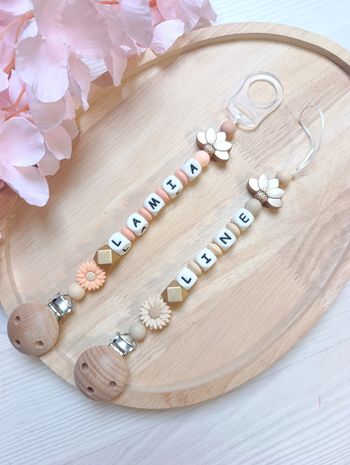 Attache tétine personnalisée