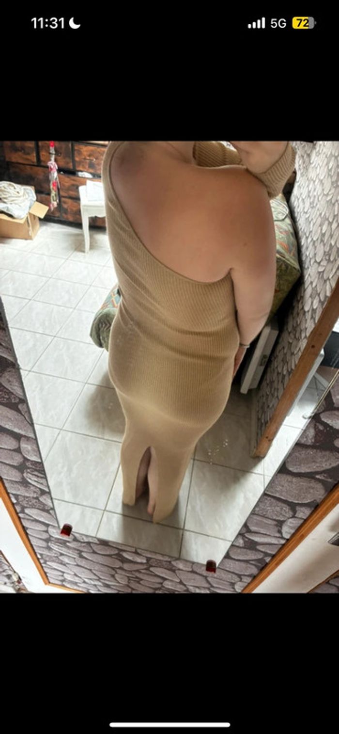 Robe marron beige - photo numéro 4