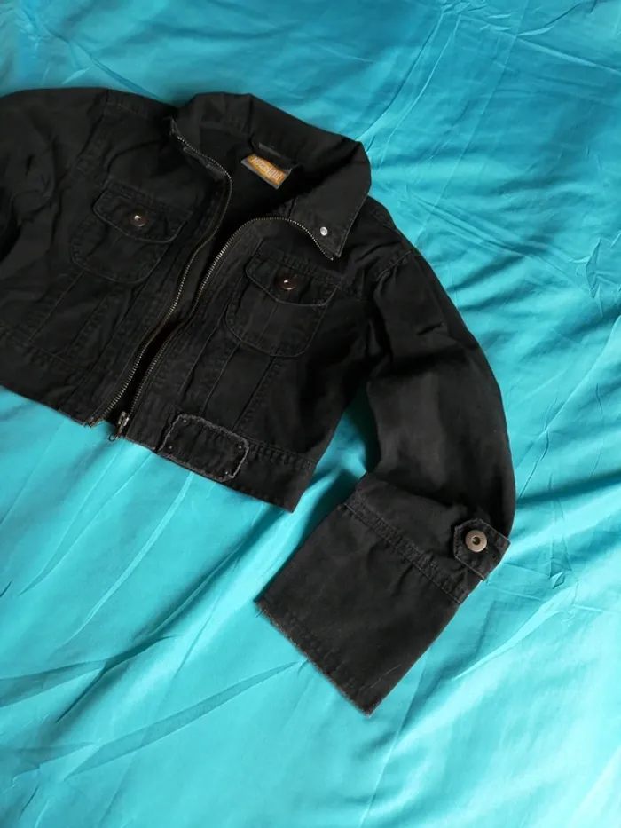 Veste en jeans courte fille - photo numéro 3