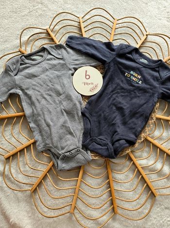 Lot de 2 body bleu