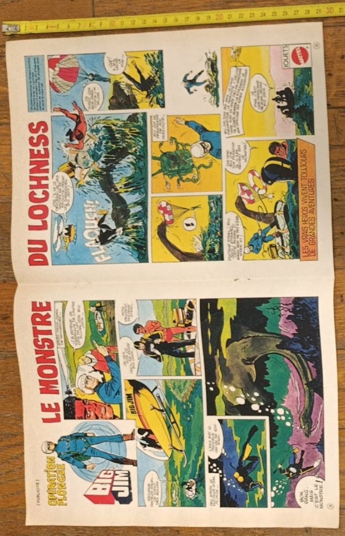 Ancien poster Big Jim 1977 Le monstre du Loch Ness vintage - photo numéro 3