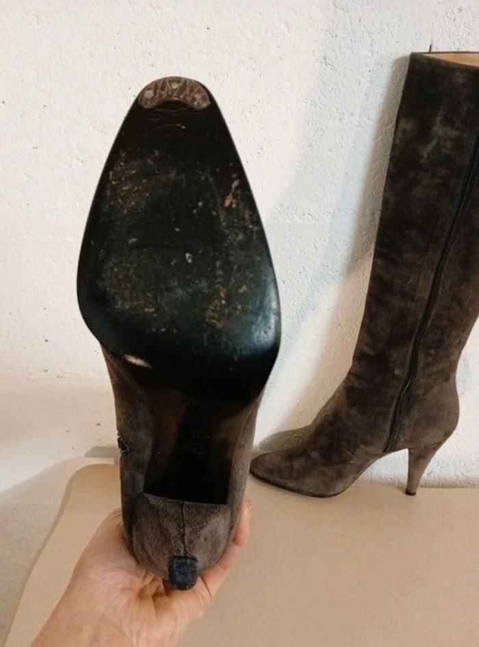 đ€ Bottes en daim Bazile â Made in Italy â T. 37,5 â TrĂšs bon Ă©tat - photo numĂ©ro 12