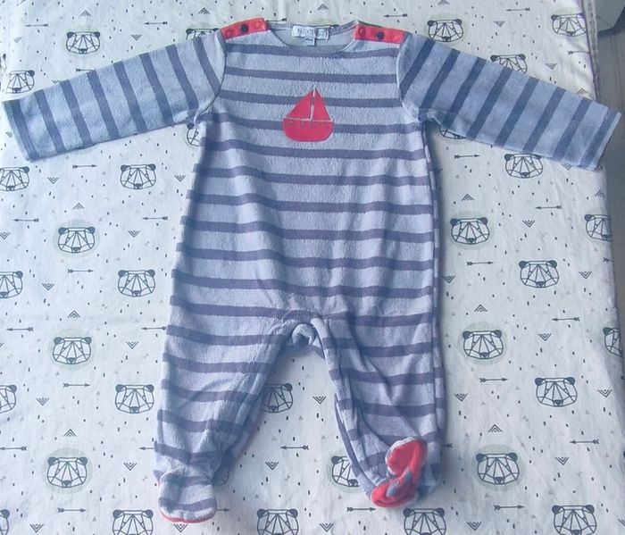 Lot de pyjamas velours taille 6 mois - photo numéro 8