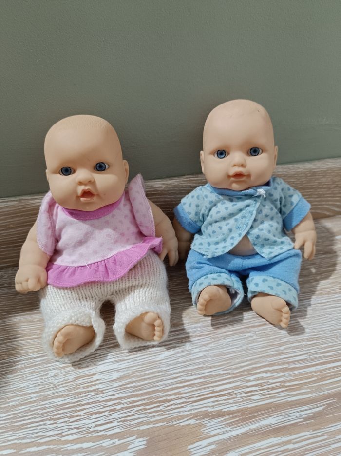 Lot de 2 mini poupons