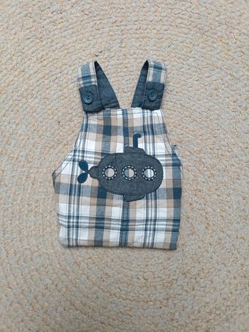 Salopette à carreaux 12 M