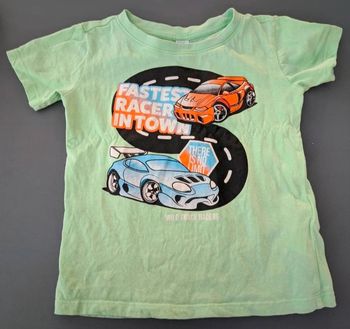 T-shirt garçon voitures 4/5 ans