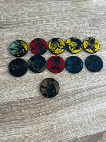 Lot de 11 caps pog dragon ball z Toei animation Année 1989 Collection