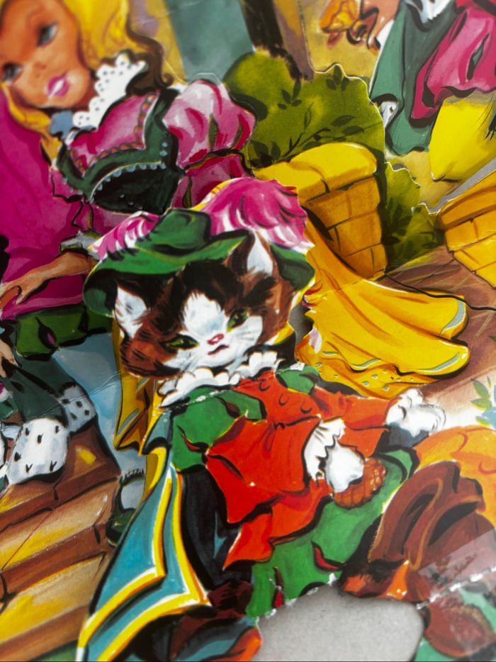 Livre pour enfants vintage années 80 Le chat botté pop up - photo numéro 5