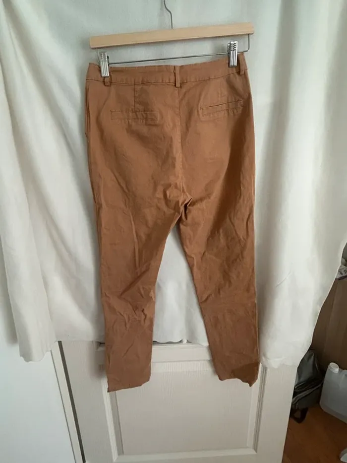 Pantalon marron Camel - photo numéro 3