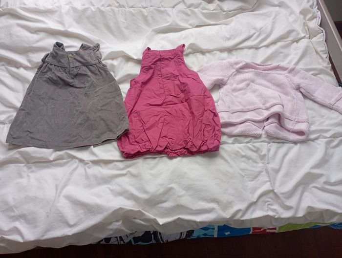Lot 3 pièces vêtements automne hiver 18 mois fille marques diverses neuf - photo numéro 3