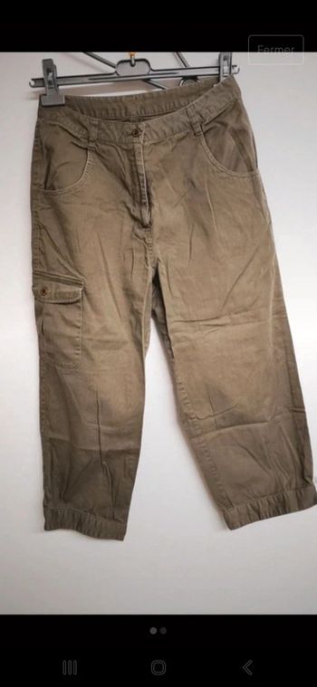 Pantalon cargo poche sur le côté