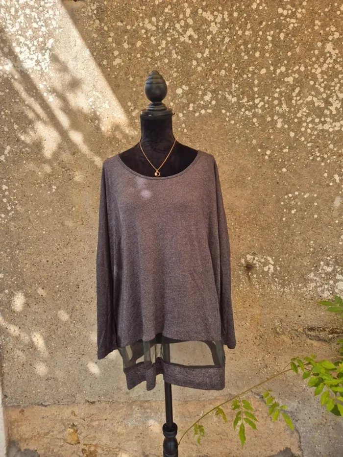 Top gris Taille unique ~42