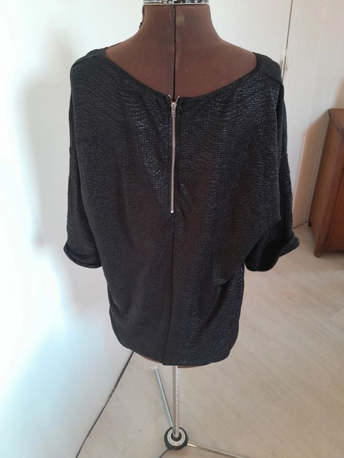 Joli haut effet blousant et crocodile zara - photo numéro 2