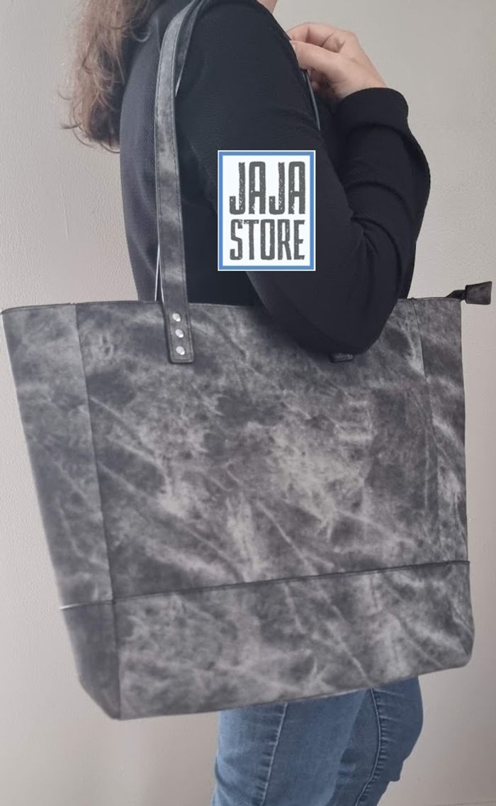 Sac à Main effet Denim Noir, Gallantry Paris - photo numéro 6