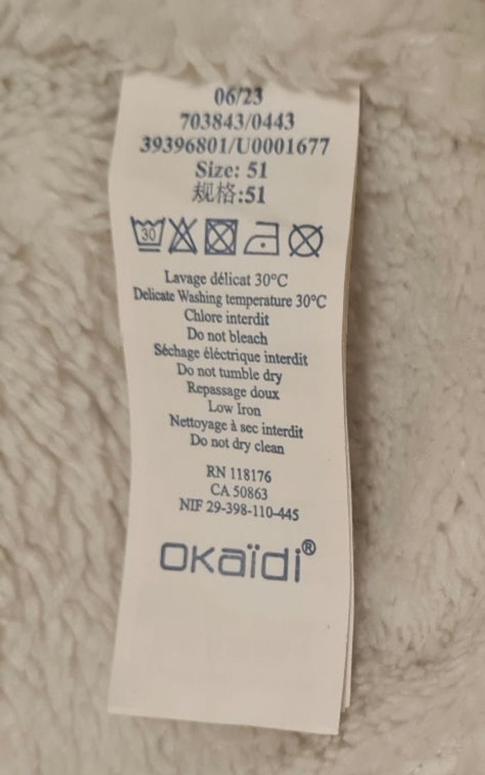 Ensemble bonnet (T51) - cache-cou fille OKAÏDI - photo numéro 8