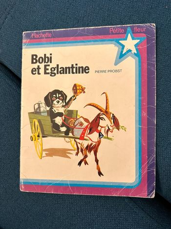 1978 Livre ancien Bobi et Églantine Pierre Probst auteur Caroline Hachette petite fleur album
