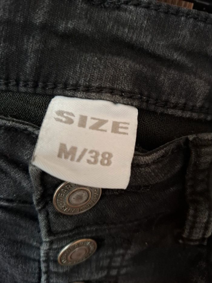 Jean noir taille haute H&M T36/38 - photo numéro 3