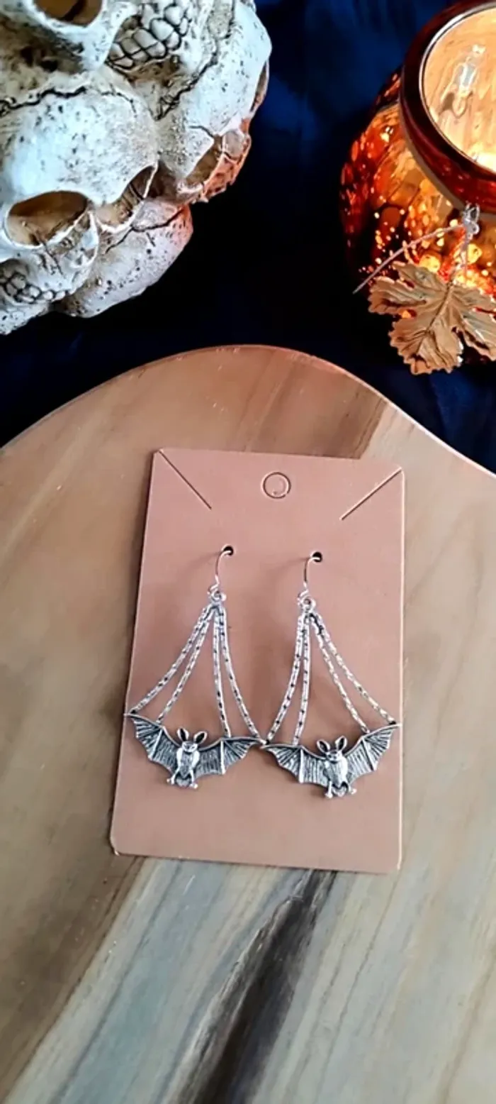 Boucles d'oreilles chauve-souris