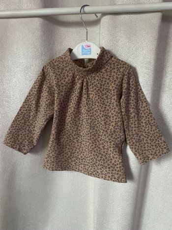Sous pull léopard 9 mois kitchoun