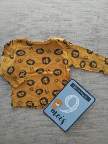 Haut manches longues 9 mois / 74 cm