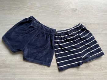 Lot de 2 shorts style marin garçon neufs 6 mois