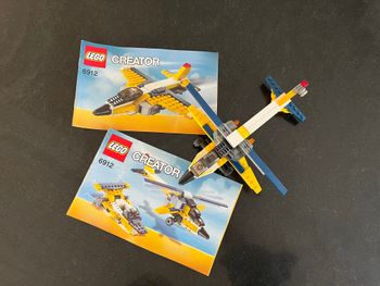LEGO Creator 6912 – Avion 3-en-1 – Complet, notices d’origine, sans boîte