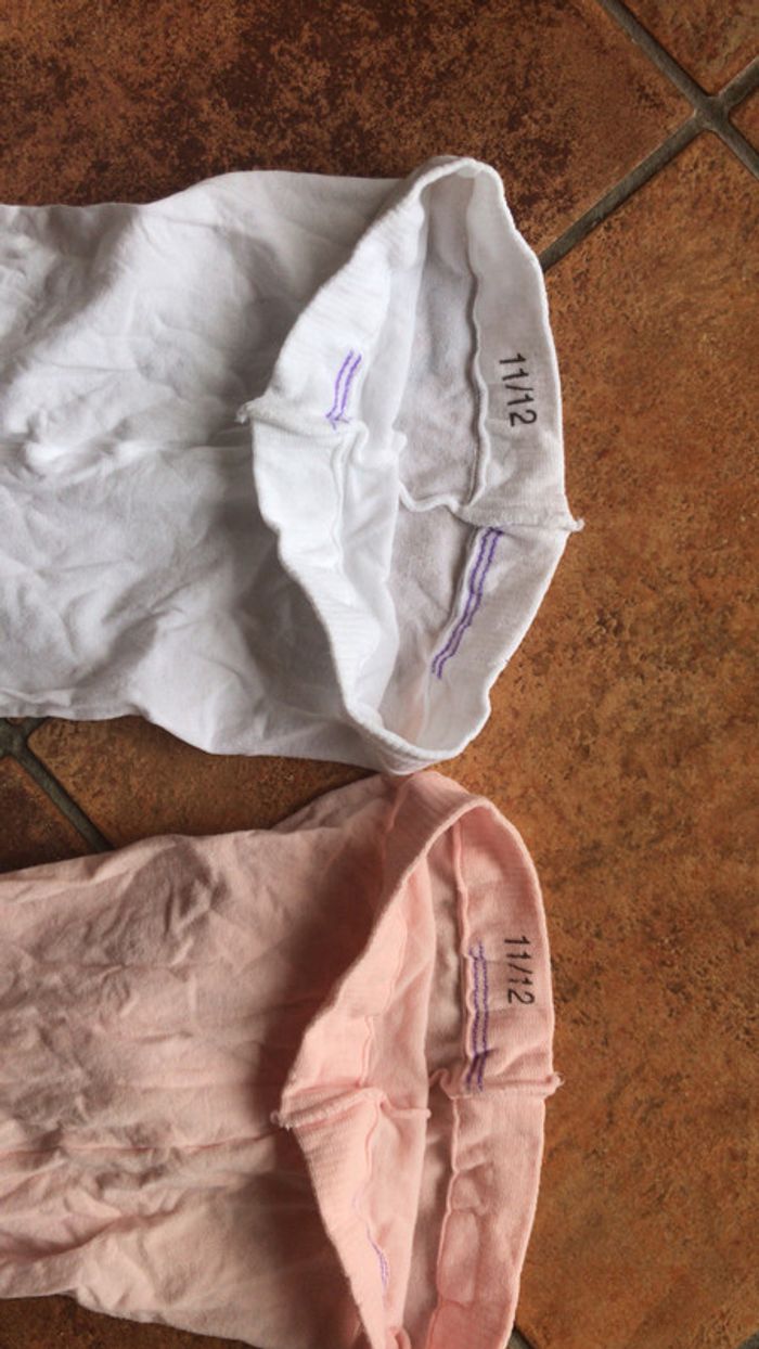 Lot de 2 collants taille 11/12 avec cœurs - photo numéro 3