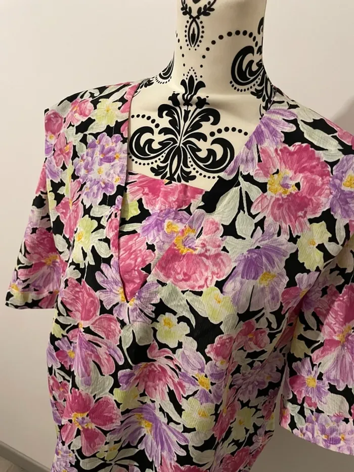 🌸 Blouse fleurie vintage Paul Mausner – Taille 50 🌸 - photo numéro 3