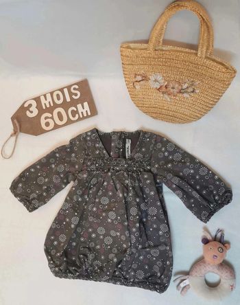 Robe  👣 tape  à l'œil 3 mois/60cm