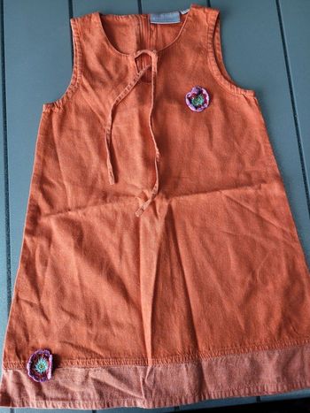 robe mi saison orange kiabi taille 3 ans